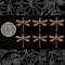 Antiqued Copper Plated Brass Medium Ornate Dragonfly Two Ring Connectors - Set of Six - C-2C13